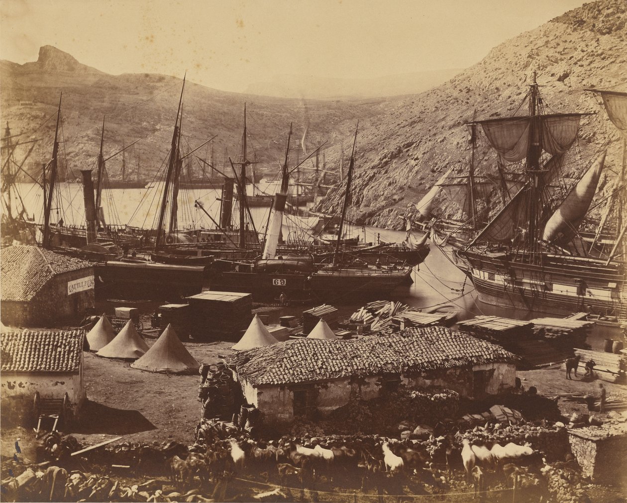 Kozackbukten, Balaklava av Roger Fenton
