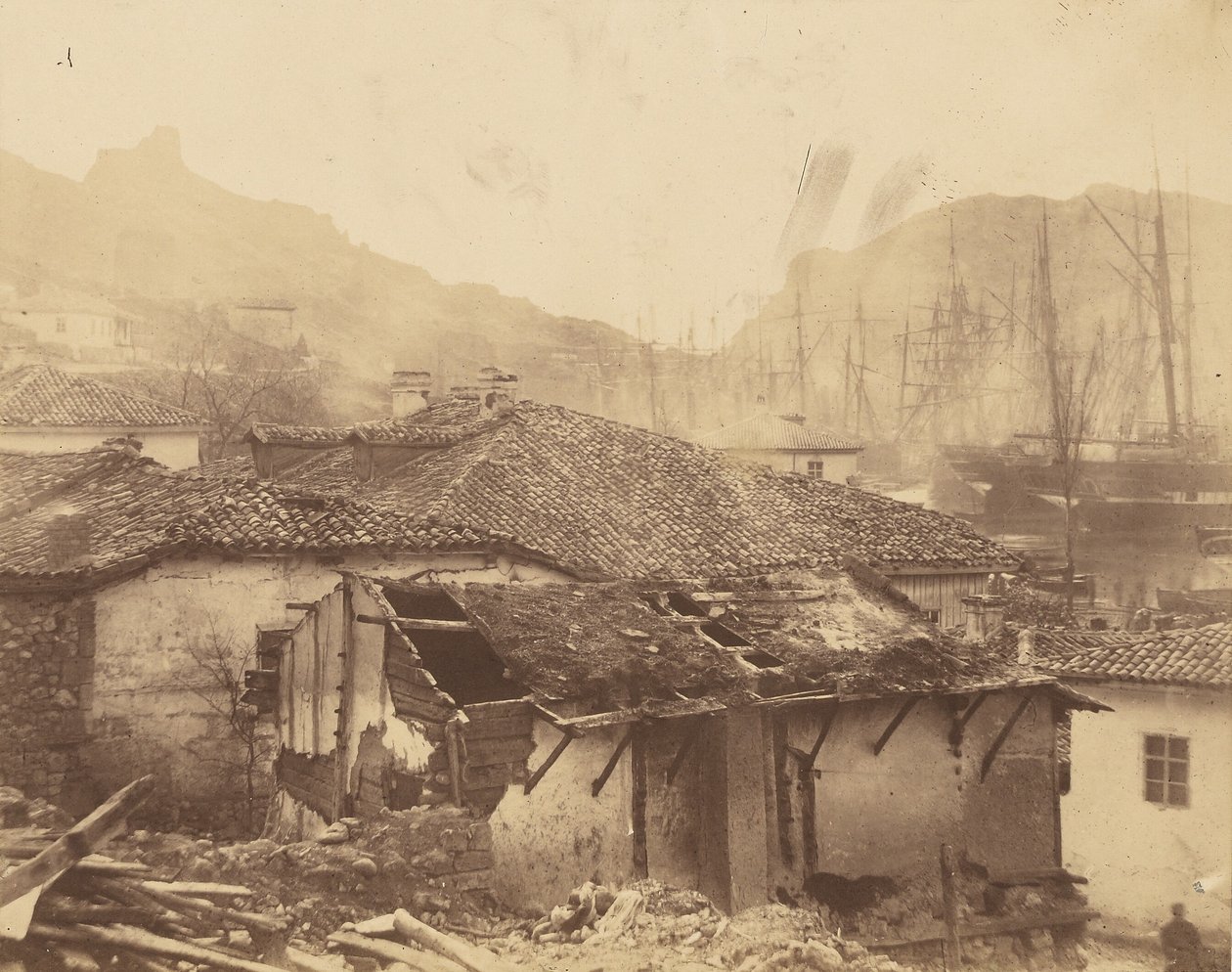 Stugor vid Balaklava av Roger Fenton