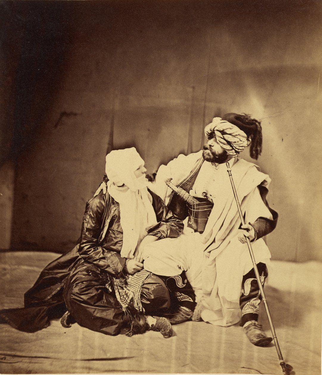 Par i maskeraddräkt av Roger Fenton