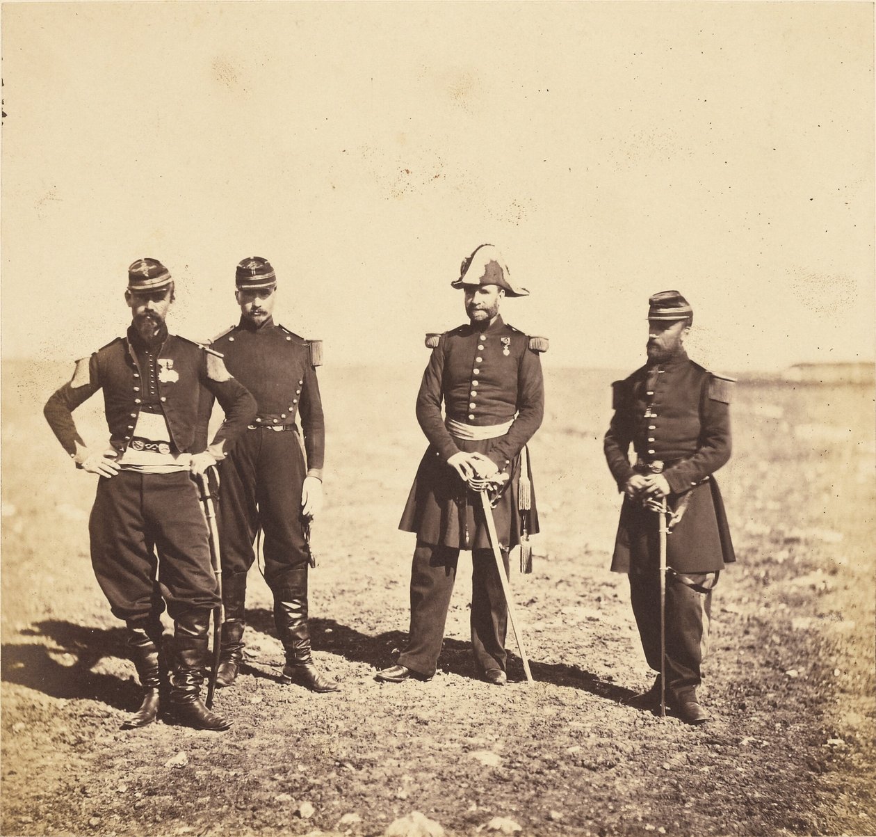General Bennet och officerarna i hans stab av Roger Fenton