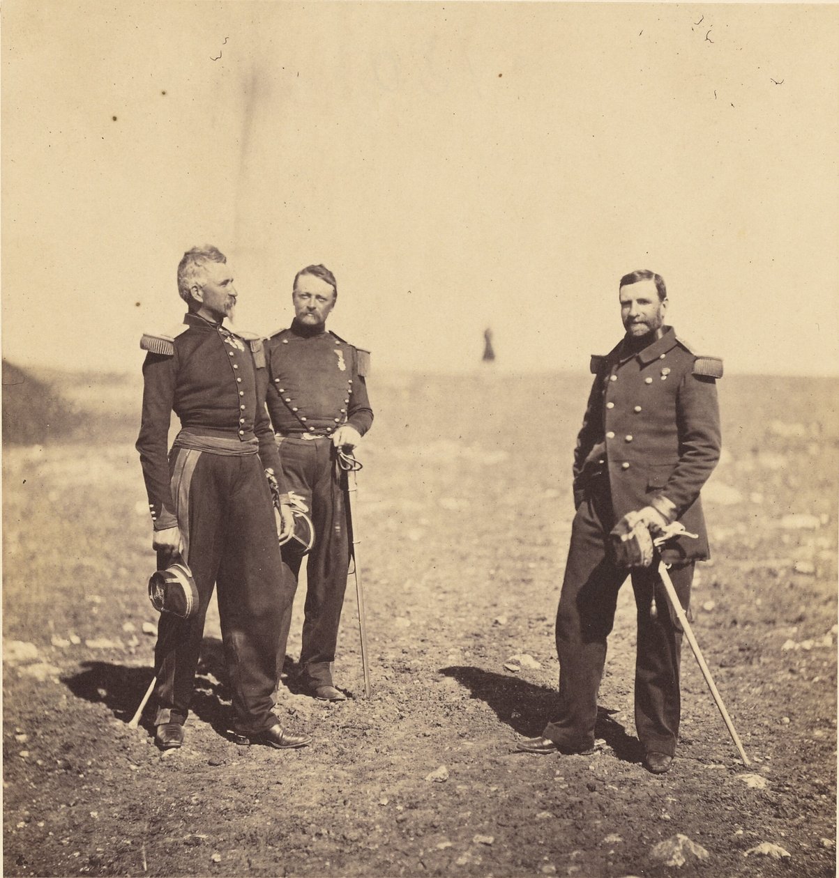 Generalerna Labousinière och Beuret. av Roger Fenton