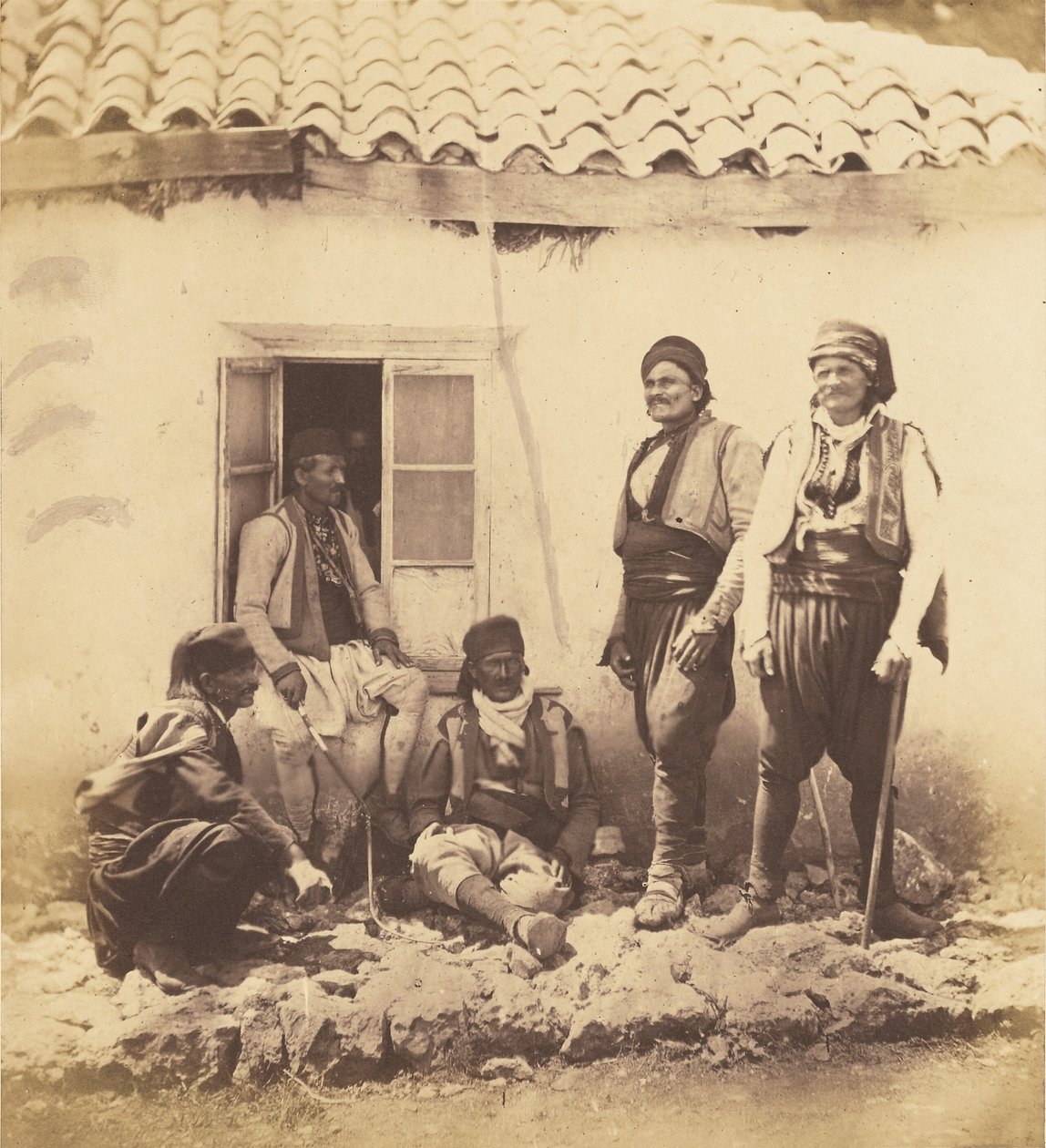 Grupp av montenegriner. av Roger Fenton