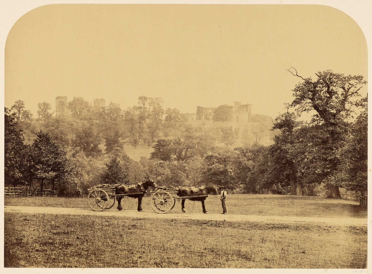 Hardwick Hall, från parken av Roger Fenton