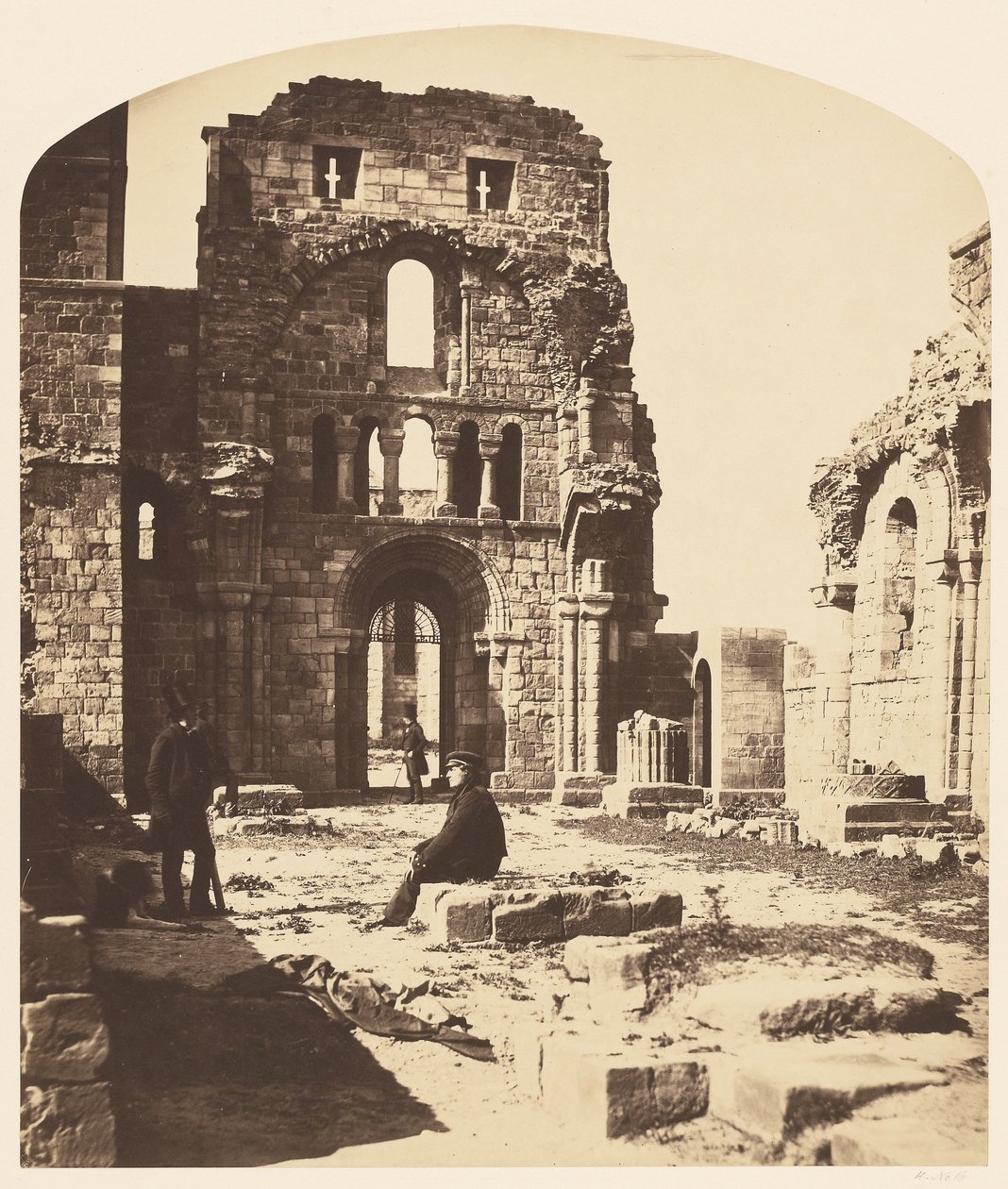 Interiör, Lindisfarne Priory, västra änden av Roger Fenton