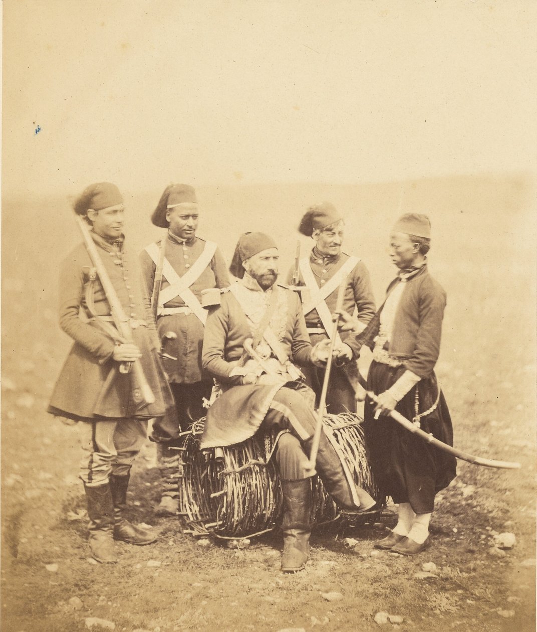 Ismail Pacha och hans följe. av Roger Fenton