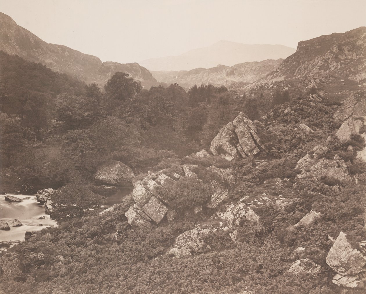 Moel Seabid, från Lledrdalen av Roger Fenton