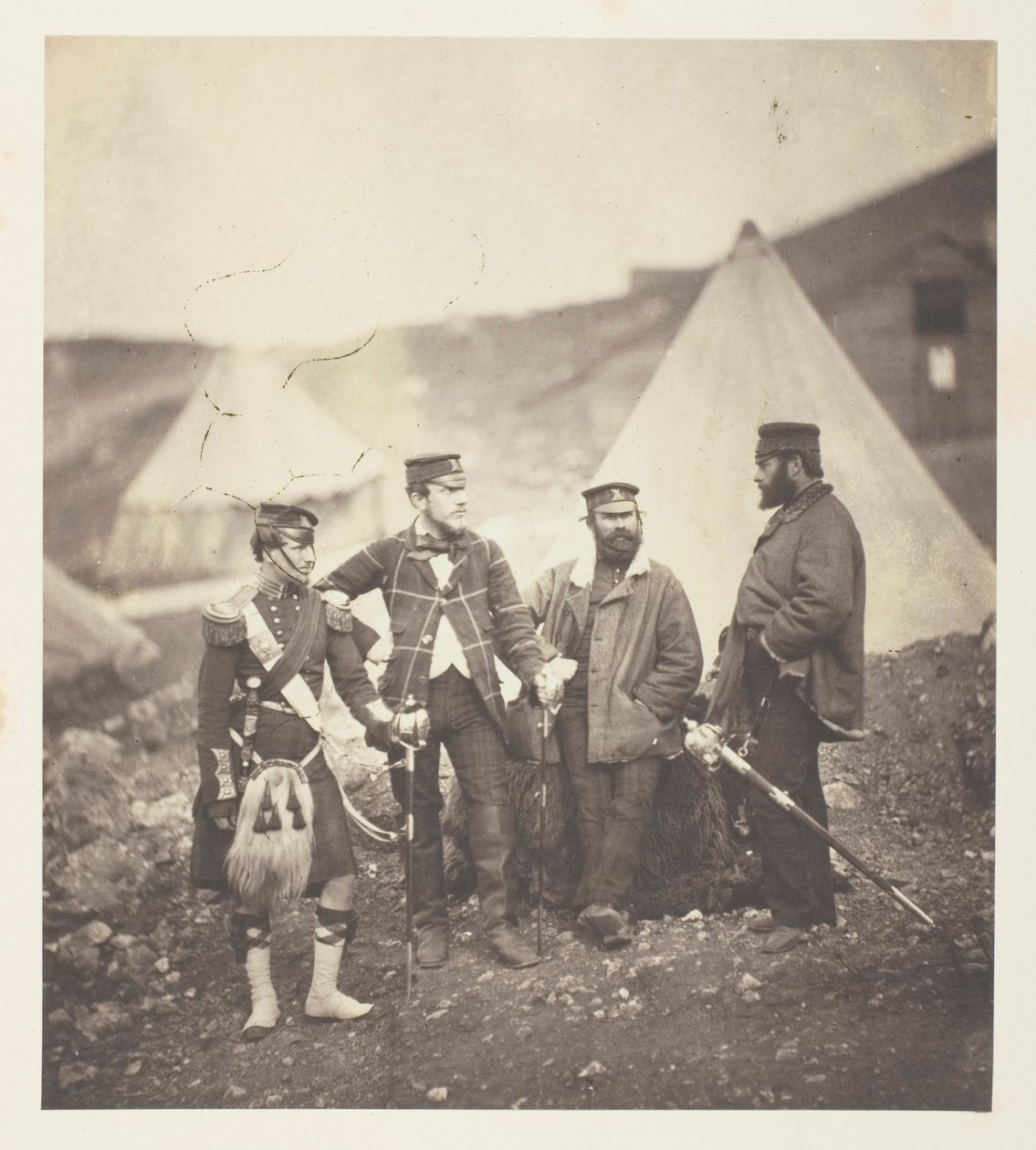 Officerare från 42:a Highlanders av Roger Fenton
