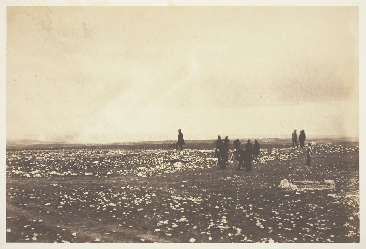 Poliser på utkik vid Cathcarts Hill av Roger Fenton
