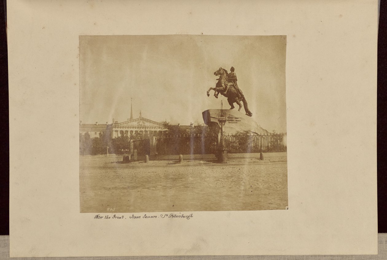 Peter den store, Isaac Square, St Petersburgh [sic] av Roger Fenton