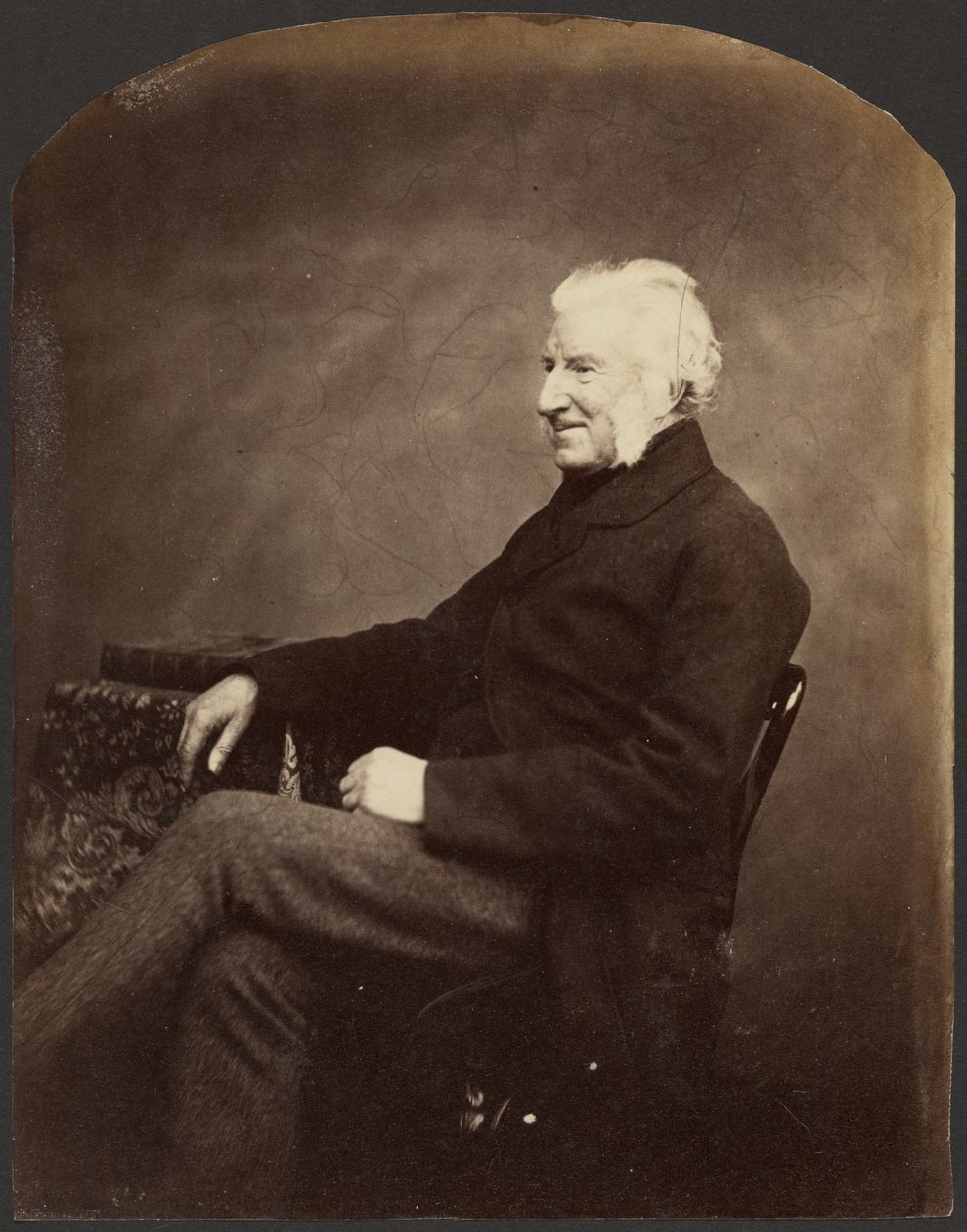 [Porträtt av en man, 3/4 vy] av Roger Fenton