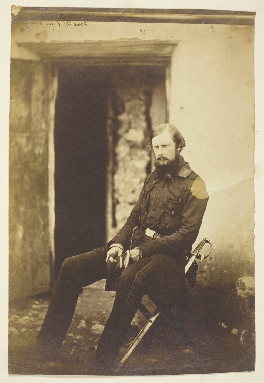 Prins Edvard av Sachsen-Weimar, fotograferad i fält, Krim av Roger Fenton