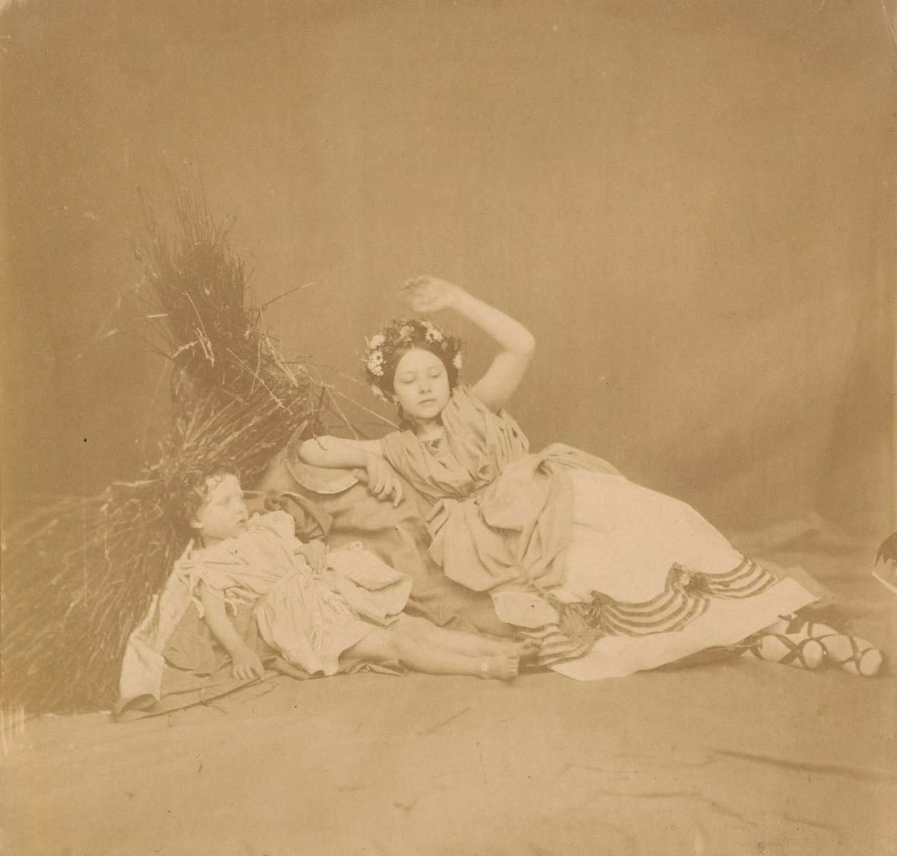 Kungliga barn i Tableau of the Seasons, 1854. av Roger Fenton
