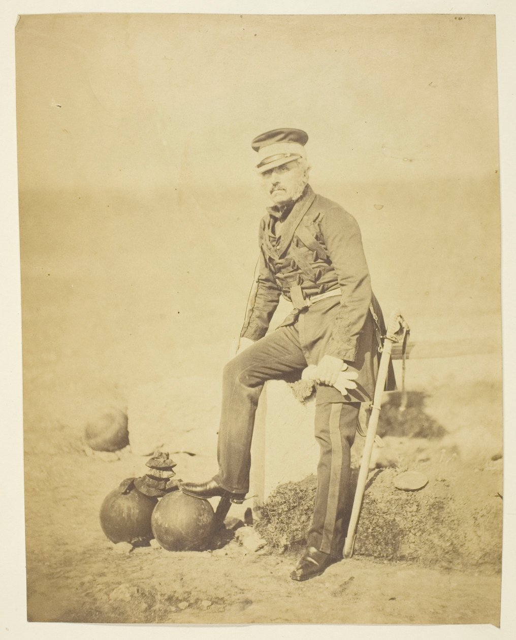 Sir Henry William Barnard (1799-1857), general, stabschef; Tagen på Krim av Roger Fenton
