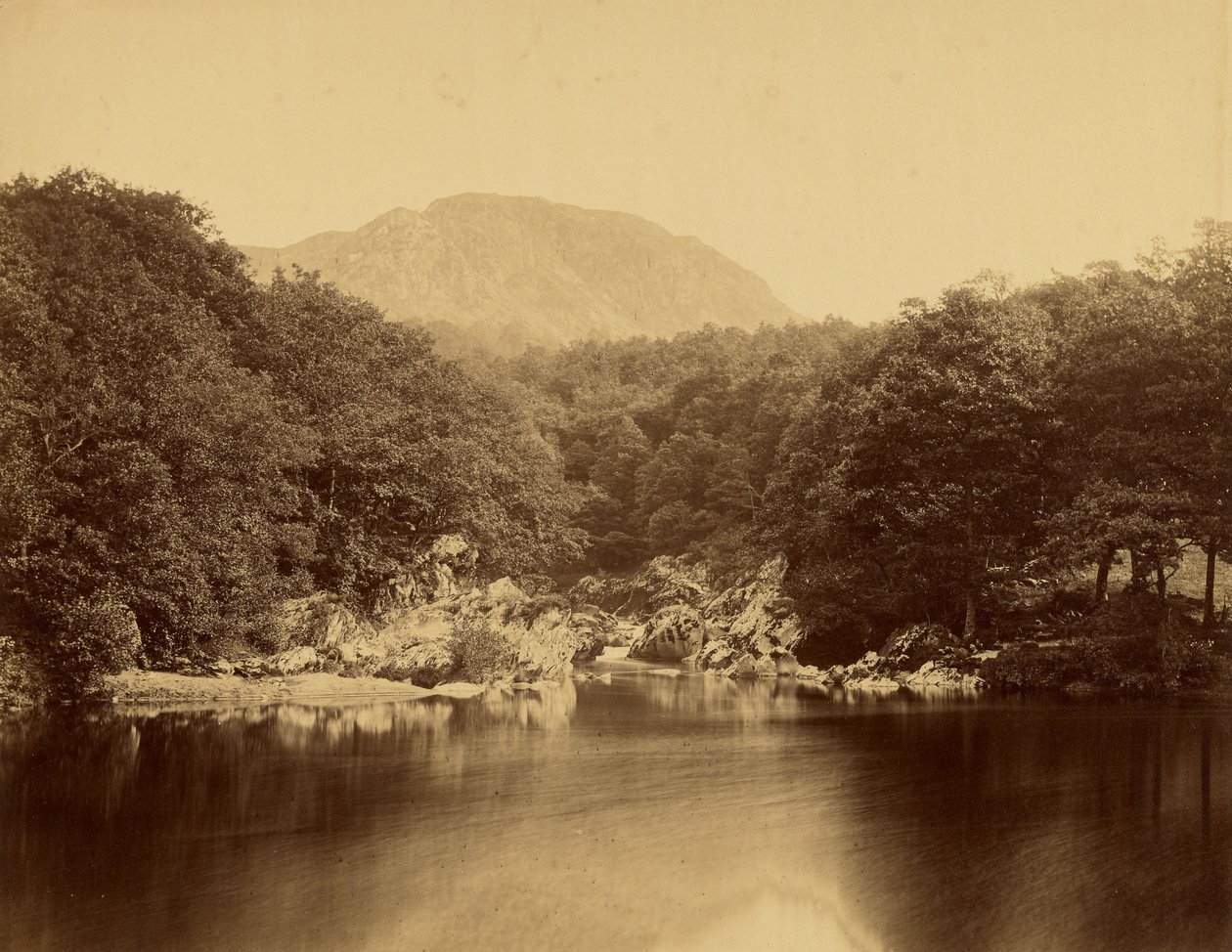 Llyn Glas, vid floden Conway av Roger Fenton