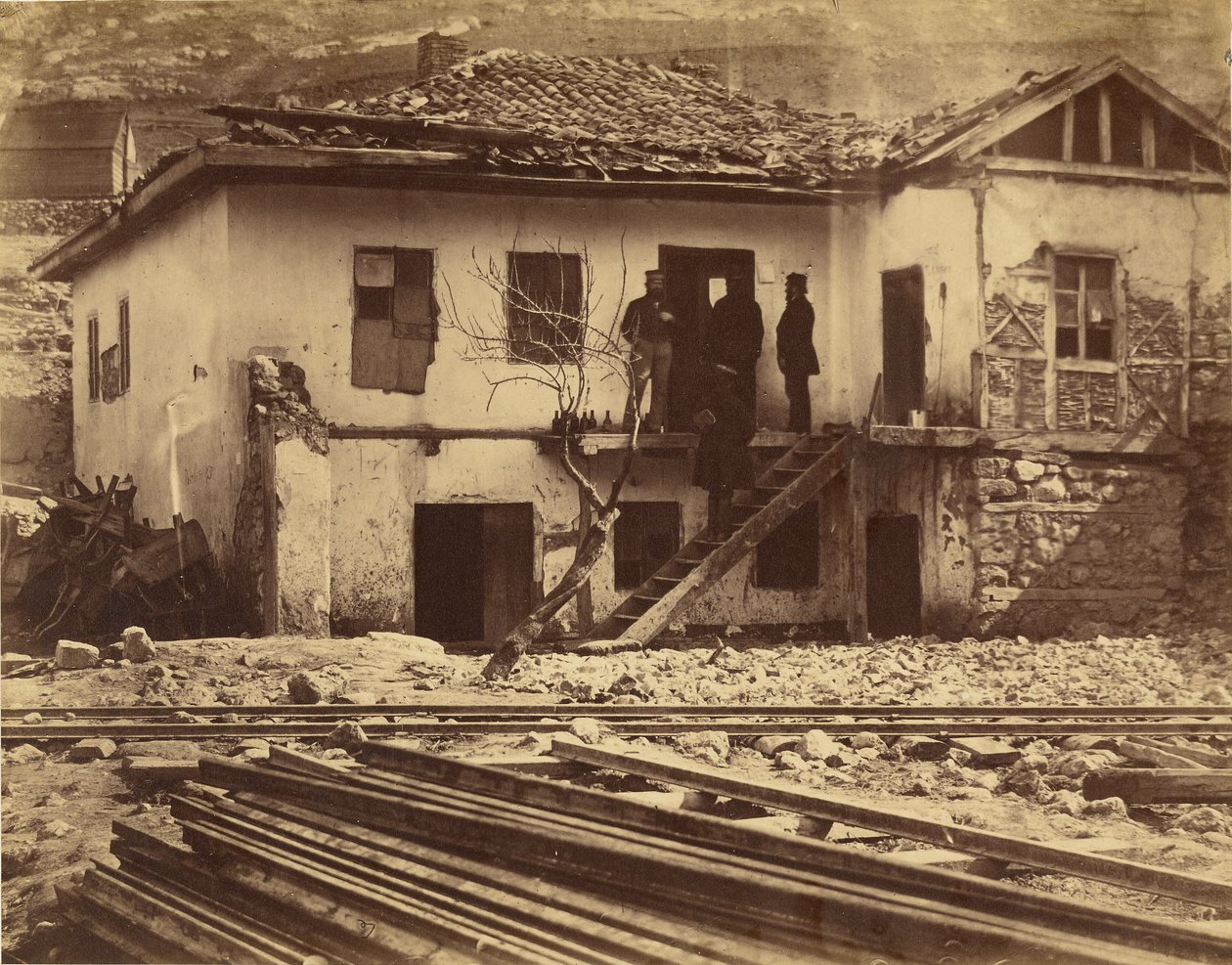 Det gamla postkontoret, Balaklava. av Roger Fenton