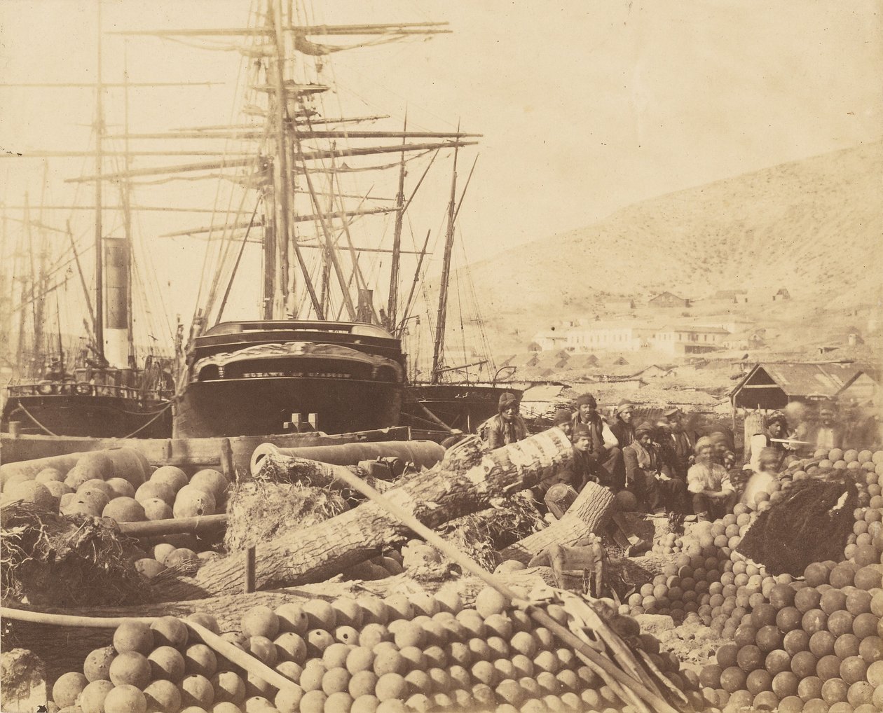 Artillerikajen, Balaklava av Roger Fenton
