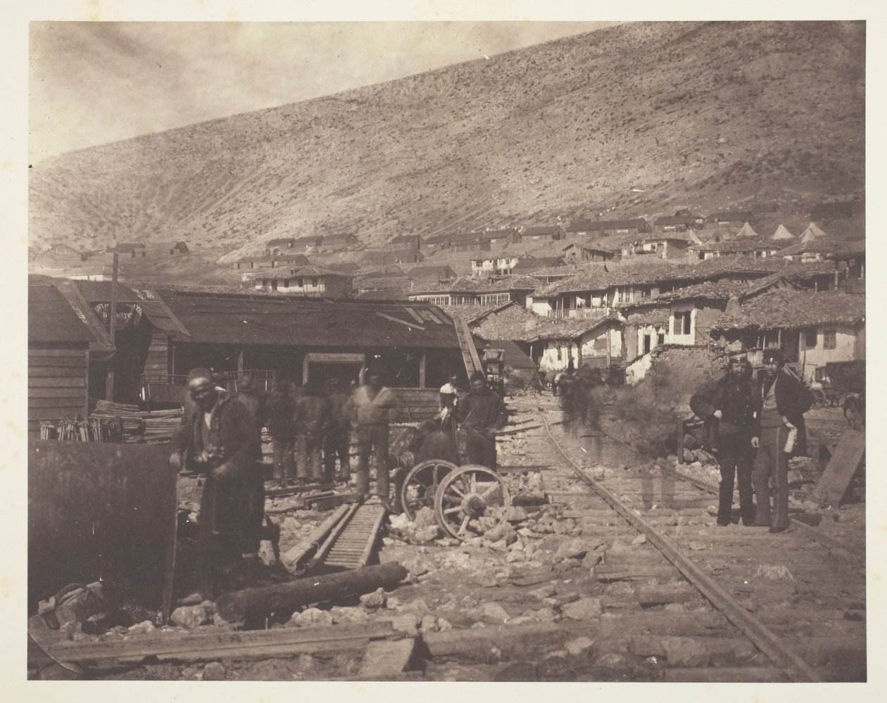 Järnvägsbangården, Balaklava av Roger Fenton