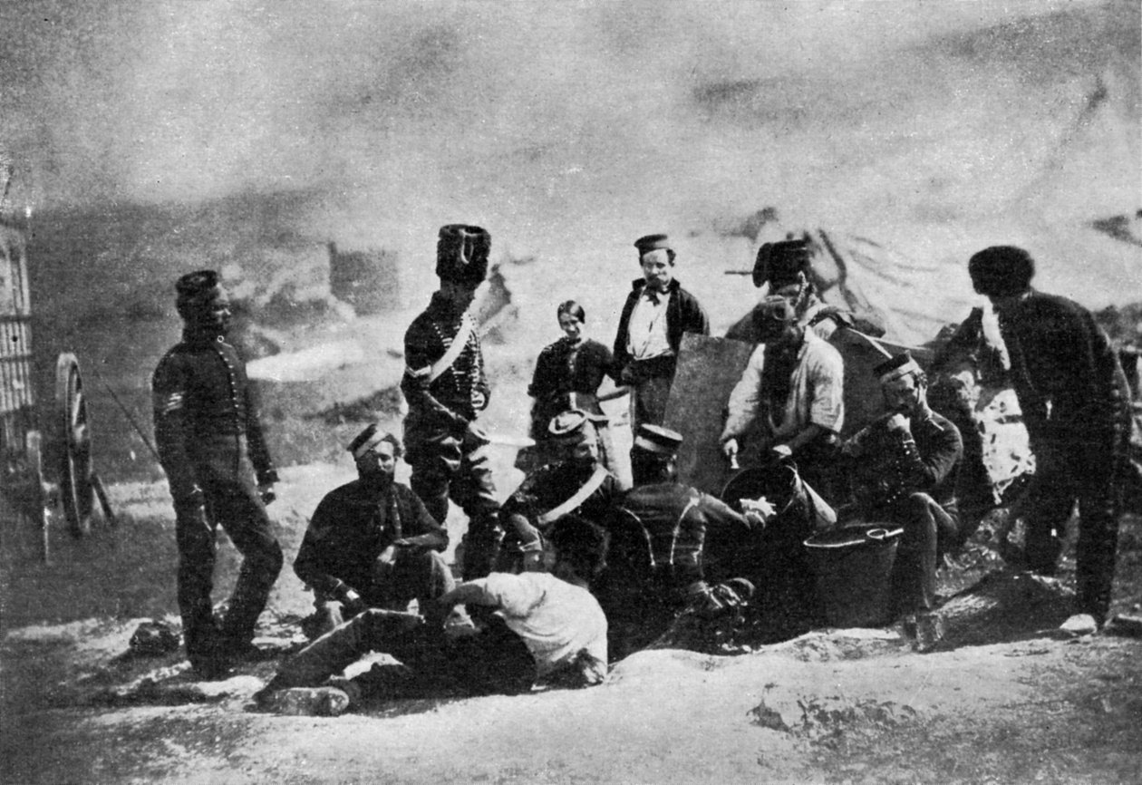 De 8:e husarernas kockhus, Krimkriget, 1855, 1951 av Roger Fenton