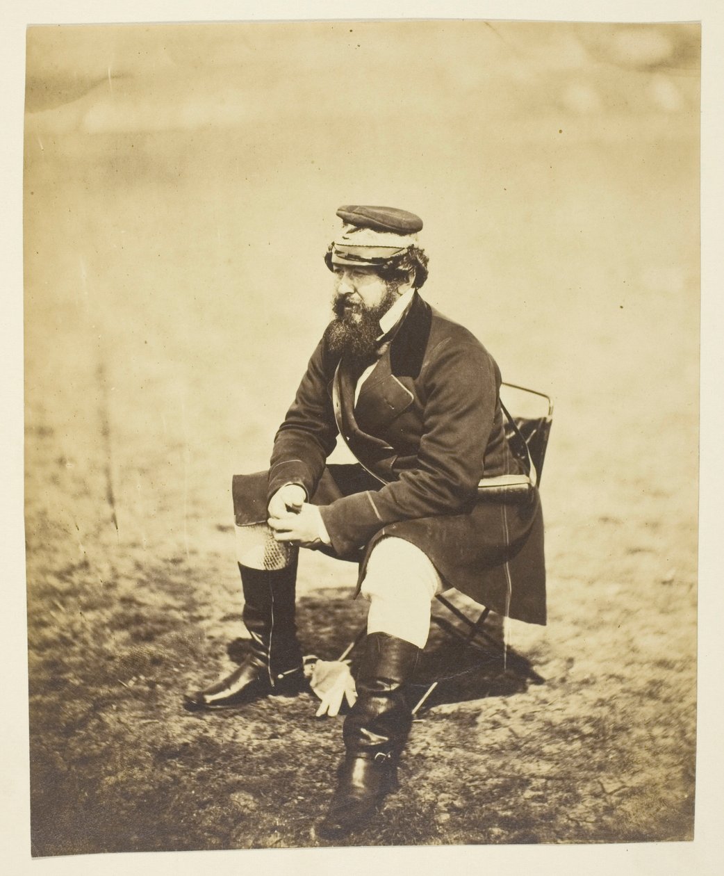 Thomas Graham Russell (1748–1843), general, fotograferad på Krim av Roger Fenton