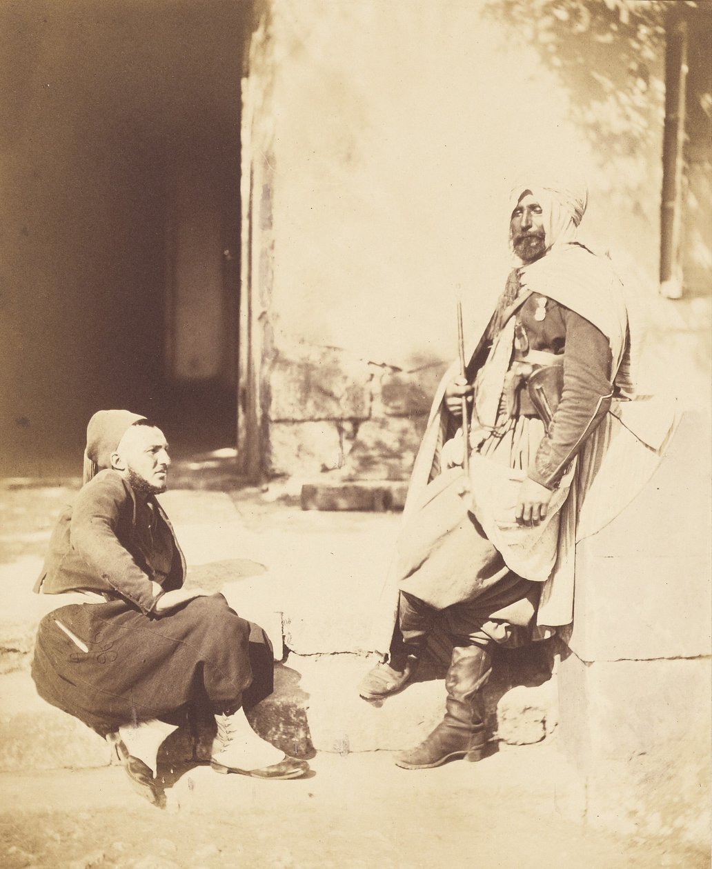 Zouav och spahi, följeslagare till marskalk Pélissier av Roger Fenton