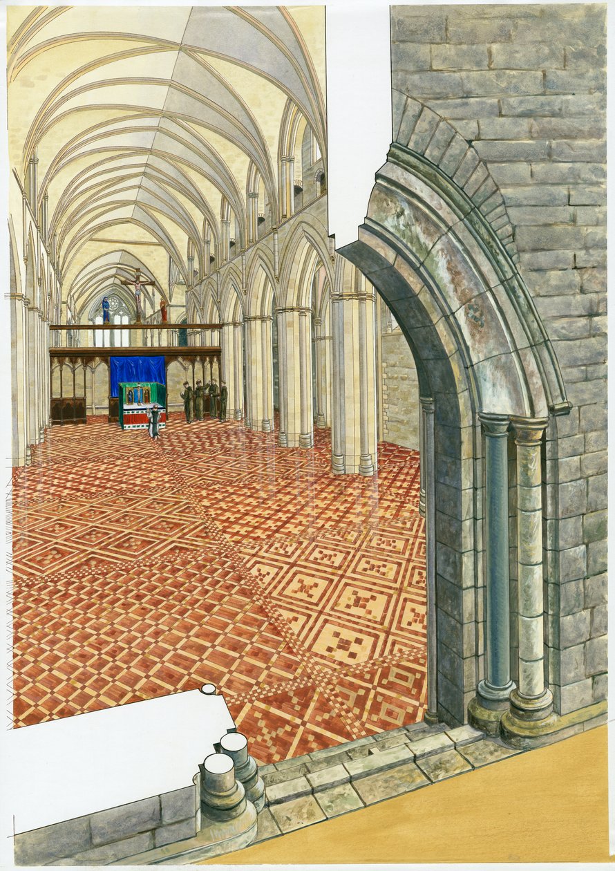 Netley Abbey, 1300-talet, c1990-2010 av Roger Hutchins