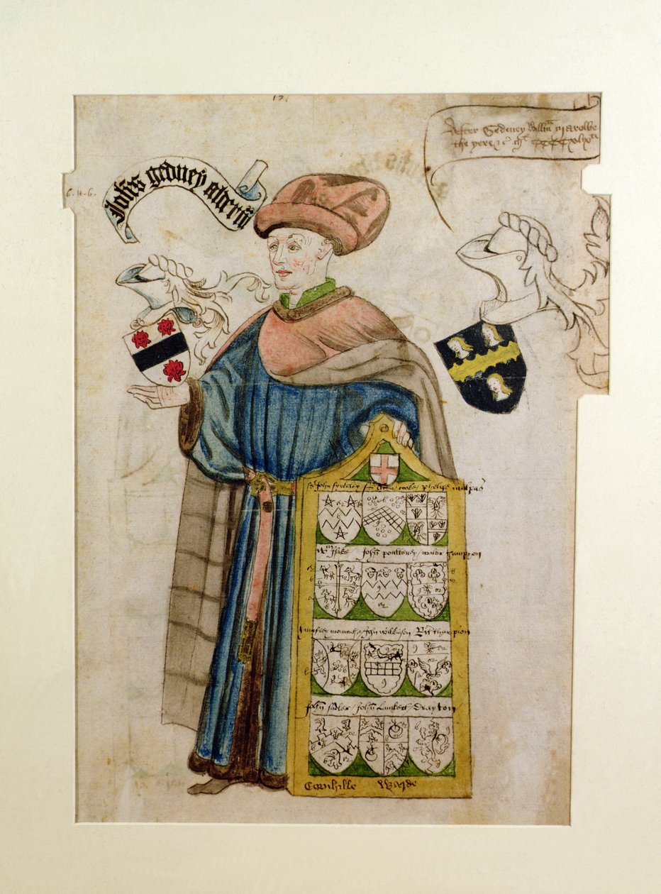 John Gedney in the Robes of the City Alderman, c.1450 (akvarell på papper) av Roger Leigh