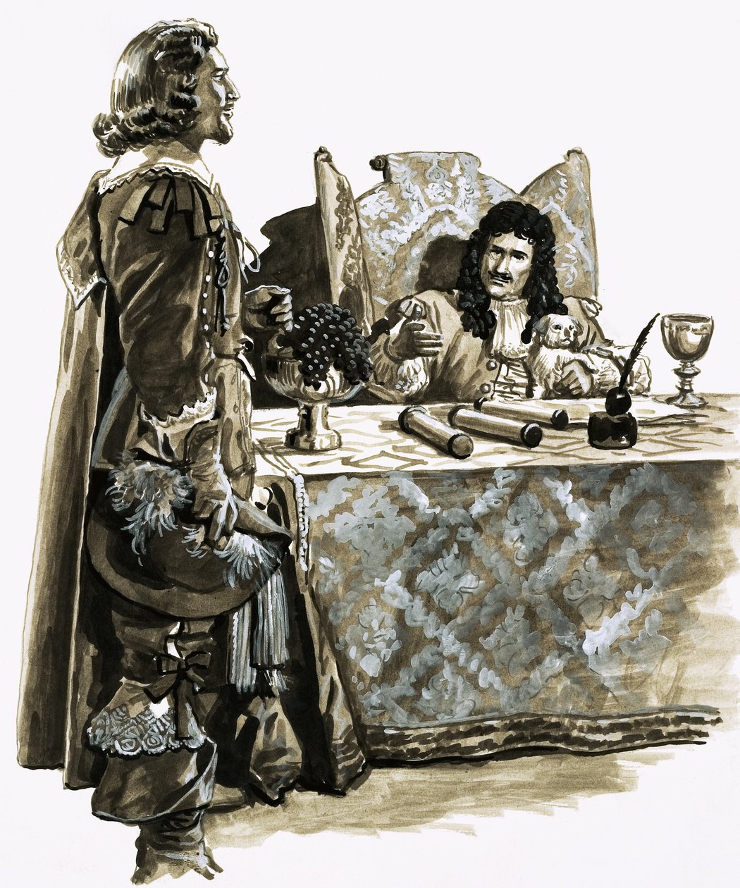 På jakt efter en begravd skatt: William Phips får ett kungligt uppdrag av Charles II av Roger Payne