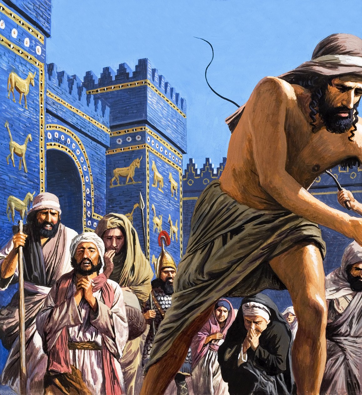 Storhetens sista dagar, ur "Babylon the Mighty" (gouache på papper) av Roger Payne