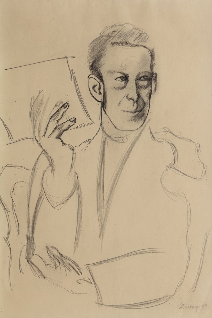 Studie för porträttet av Jean-Louis Gampert av Roger de La Fresnaye
