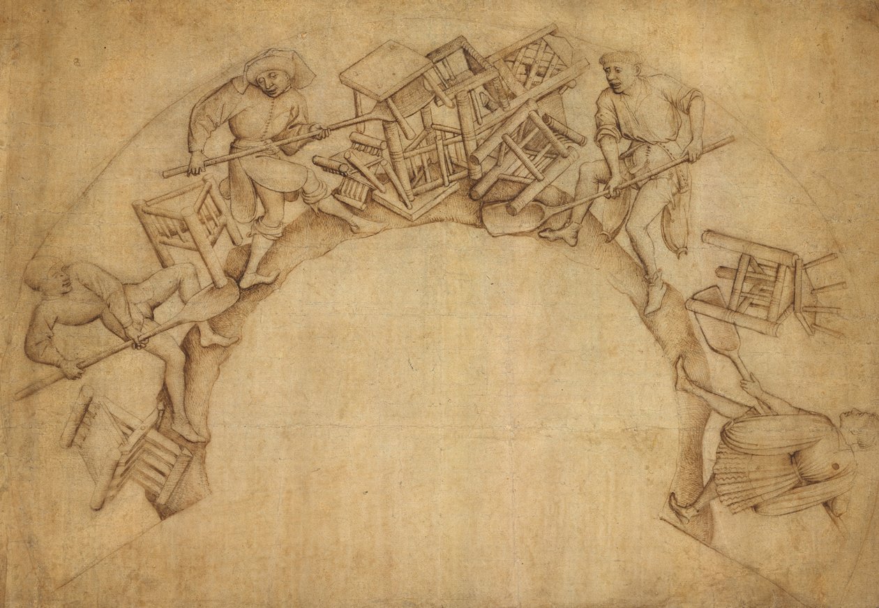 Män Shoveling Stolar av Rogier van der Weyden