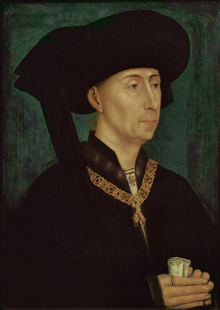 Filip III (1396-1467) den gode, hertig av Bourgogne, ca 1445 av Rogier van der Weyden