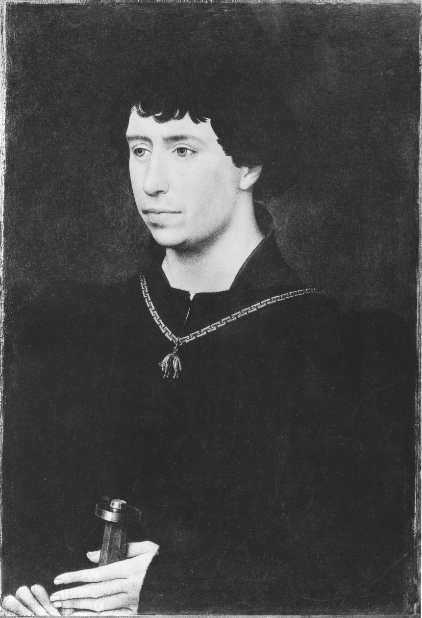 Porträtt av Karl den djärve (1433-77) sist hertig av Bourgogne av Rogier van der Weyden