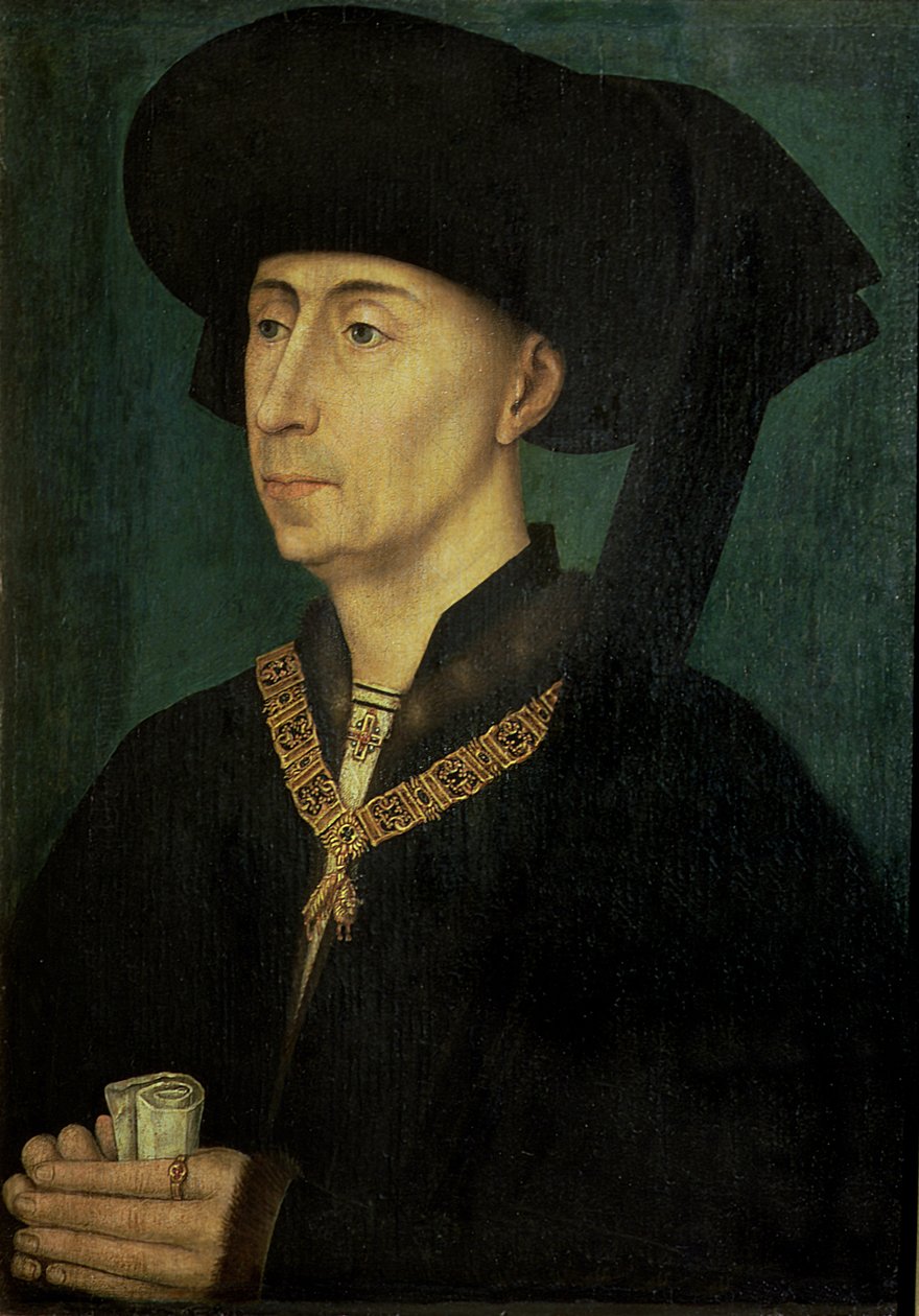 Porträtt av Filip den gode (1396-1467) hertig av Bourgogne av Rogier van der Weyden