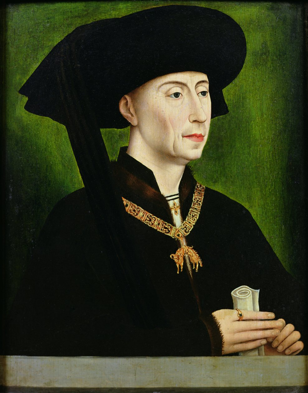 Porträtt av Philippe le Bon (1396-1467) hertig av Bourgogne av Rogier van der Weyden