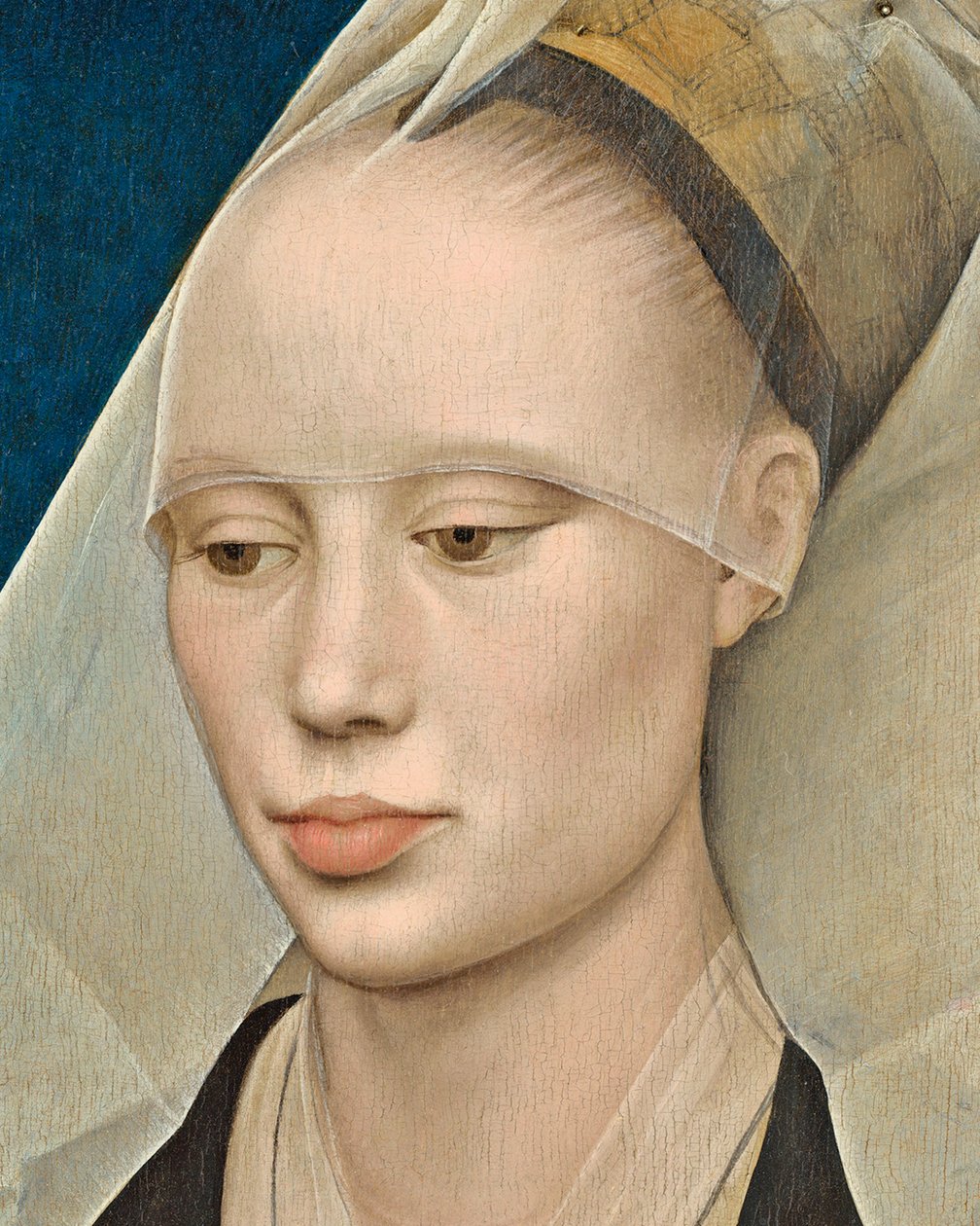 Porträtt av en dam, ca 1460 olja på paneldetalj av 741888 av Rogier van der Weyden