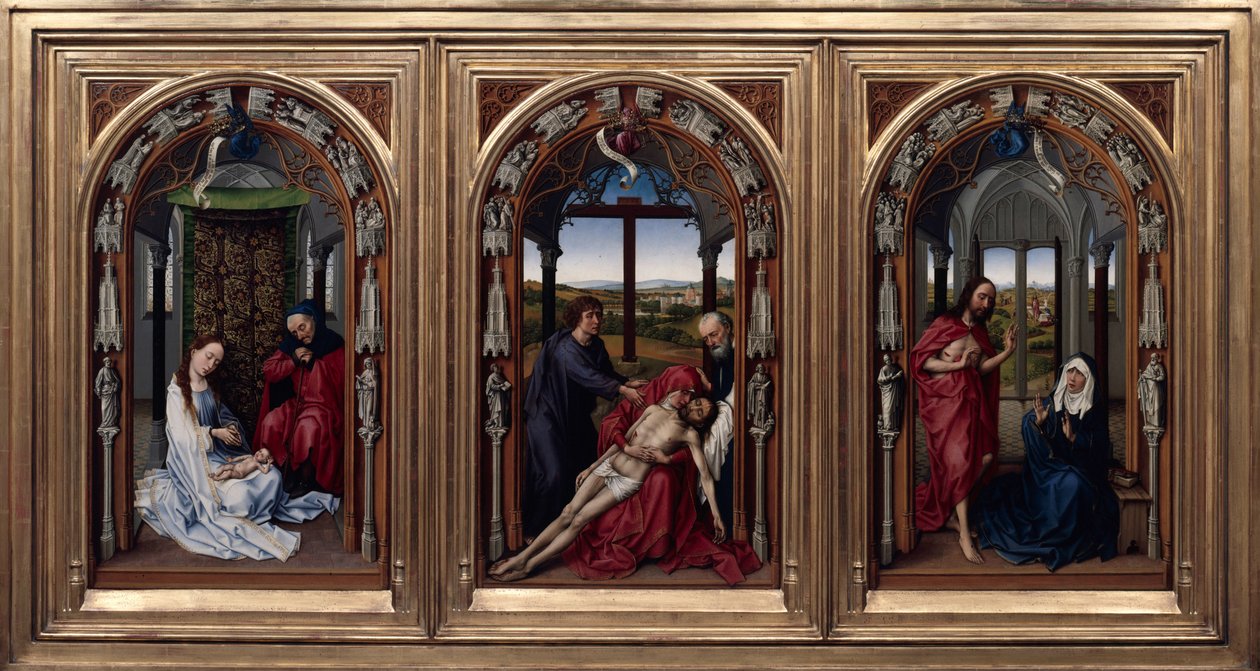 Vår Fruas altare (Miraflores-altaret) av Rogier van der Weyden
