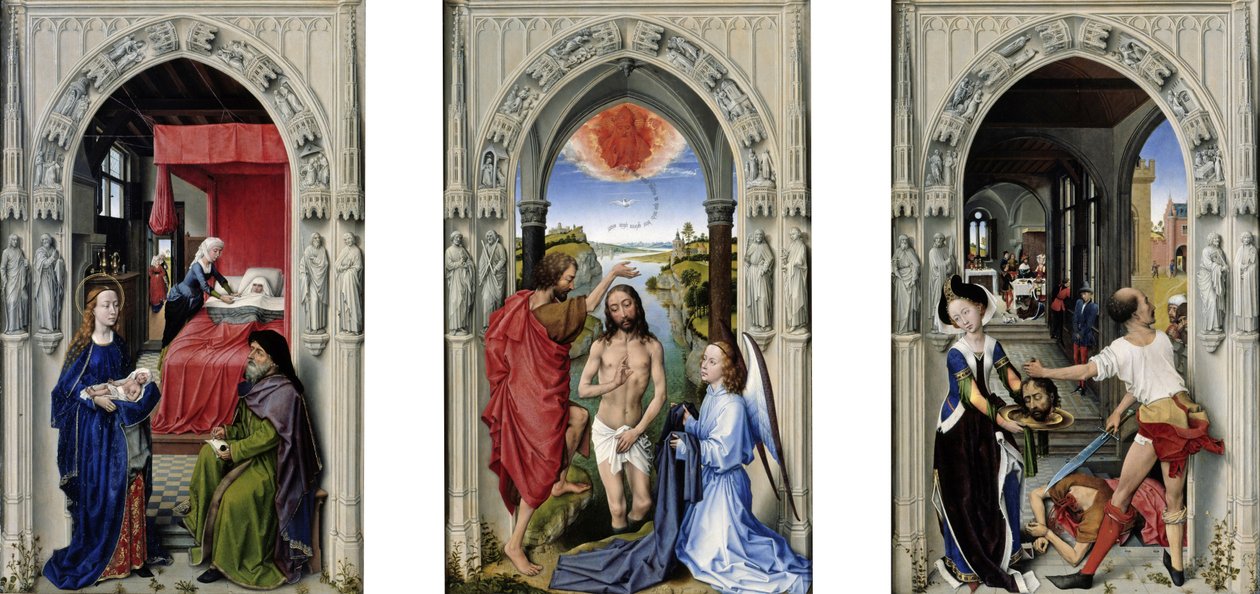 The Altar of St. John av Rogier van der Weyden