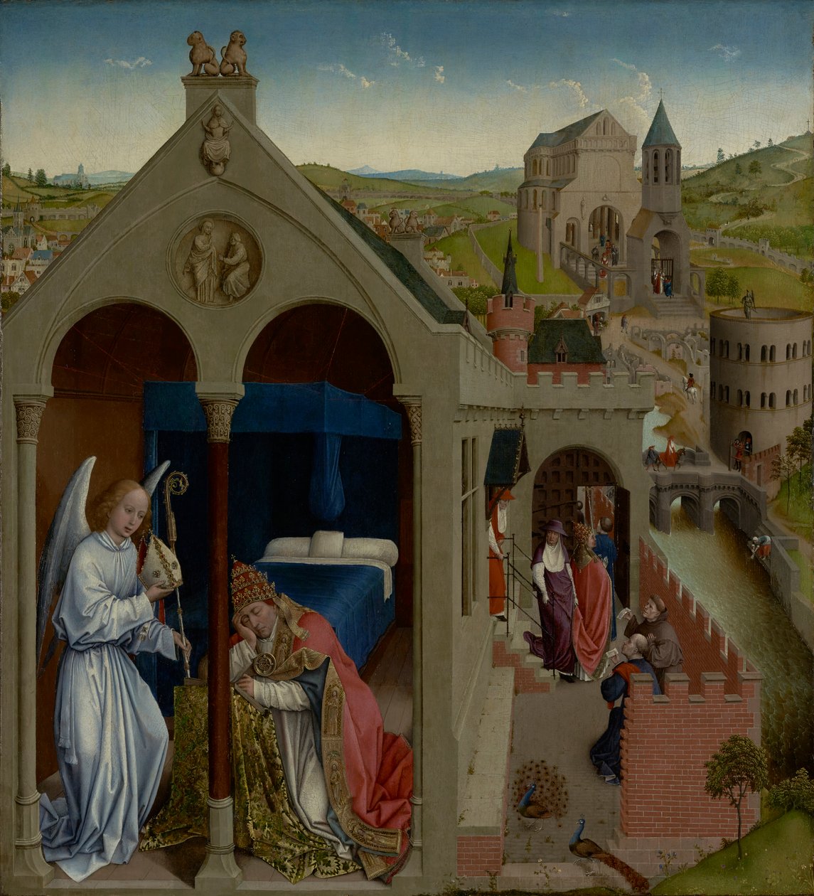Drömmen om påven Sergius, ca 1430 av Rogier van der Weyden