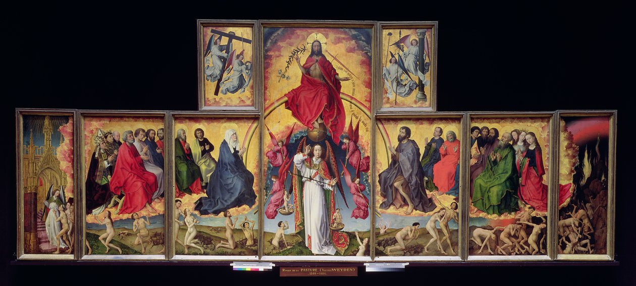 Den sista domen, ca 1451 (se 20547-50, 20552 och 21041) av Rogier van der Weyden