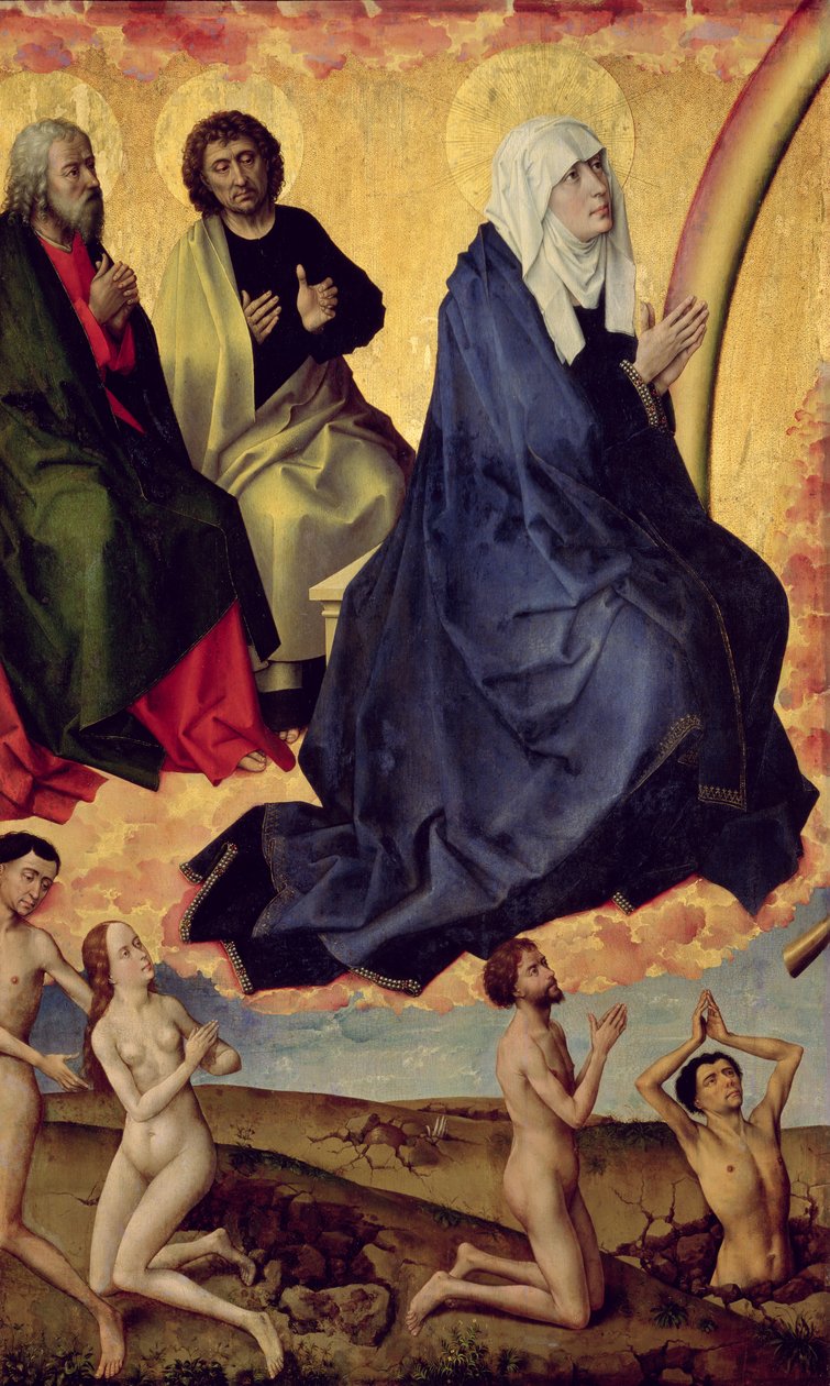 The Virgin Interceding for Mankind, detalj från den sista domen, ca. 1451 (se 20546-9, 20552 och 21041) av Rogier van der Weyden
