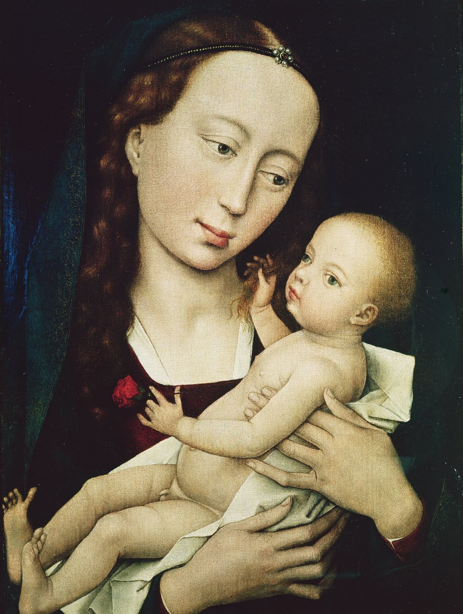 Jungfrun och barnet, 1455 av Rogier van der Weyden