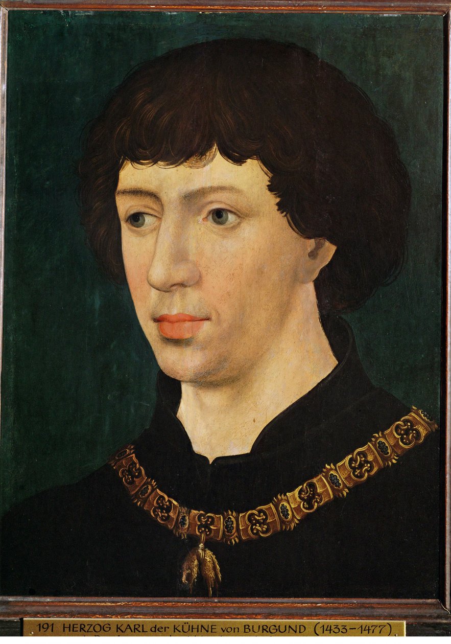 Charles le Temeraire, kopia (målning) av Rogier van der (after) Weyden