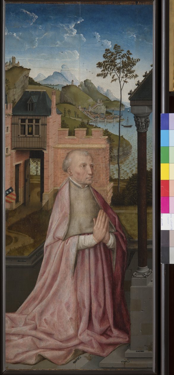 En hängiven i bön, ca 1435 (tempera och olja ombord) av Rogier van der (workshop of) Weyden