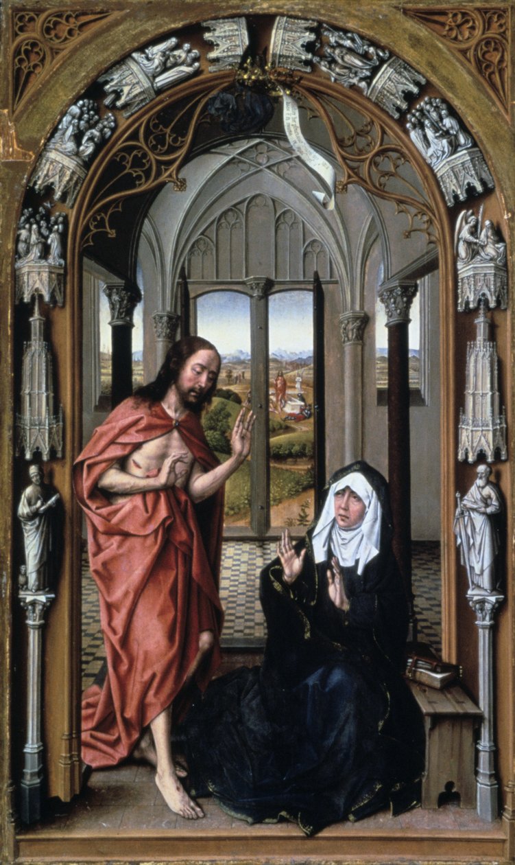 Kristus visar sig för sin moder, c1440. av Rogier van der Weyden