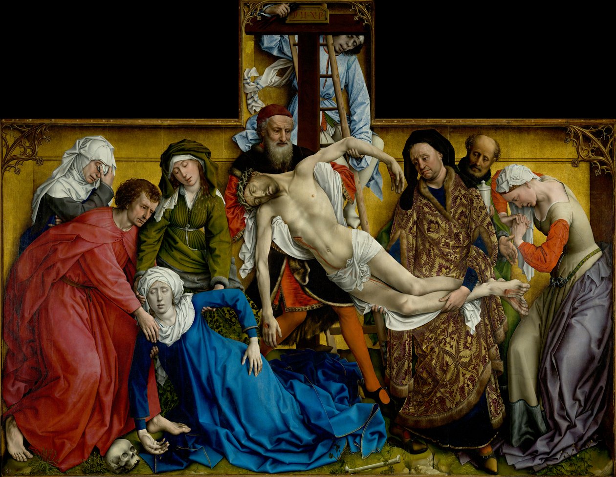 Nedtagning från korset, ca 1435 (olja på pannå) av Rogier van der Weyden