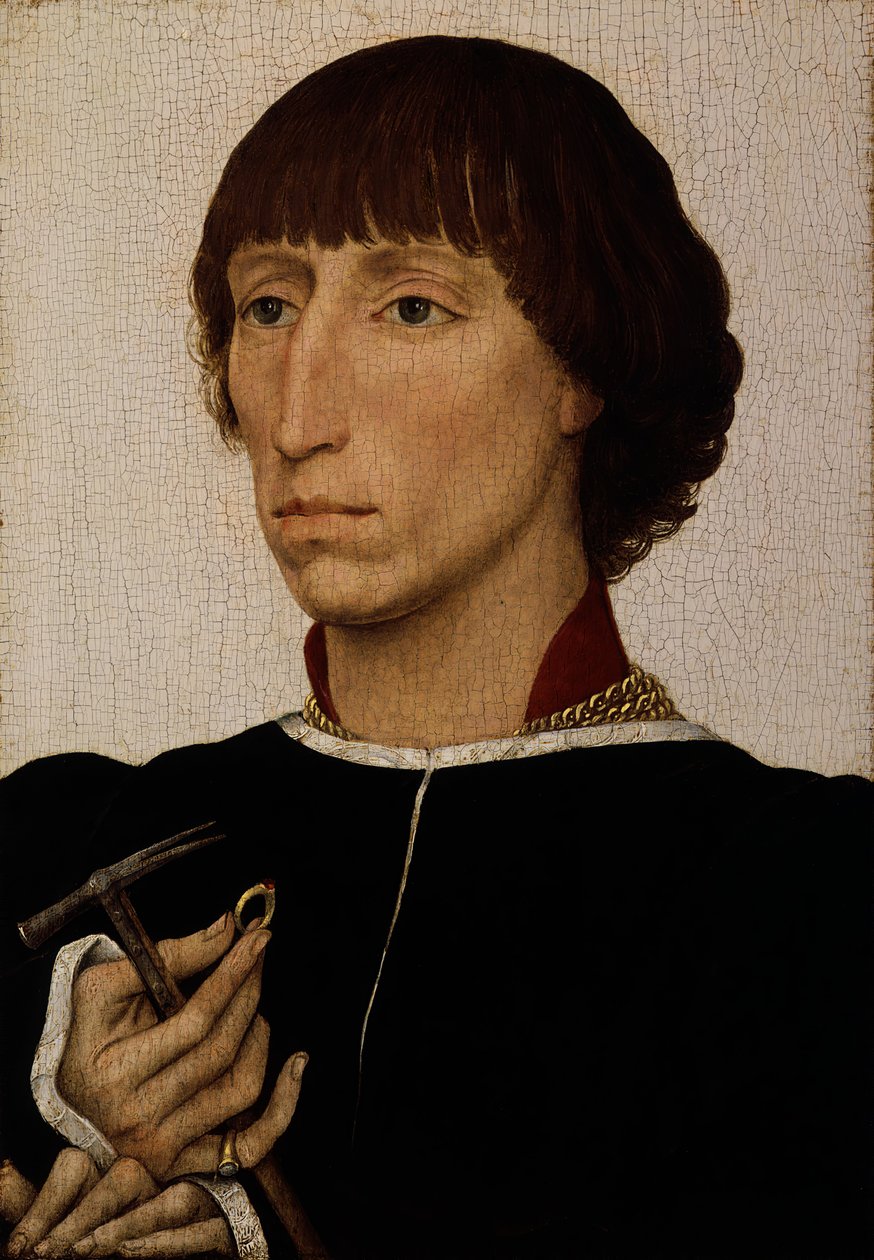 Francesco dEste född ca 1429, död efter 20 juli 1486, ca. 1460. av Rogier van der Weyden