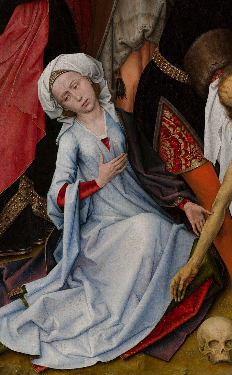 Klagovisa (Mauristhuis) detalj av Maria Magdalena av Rogier van der Weyden
