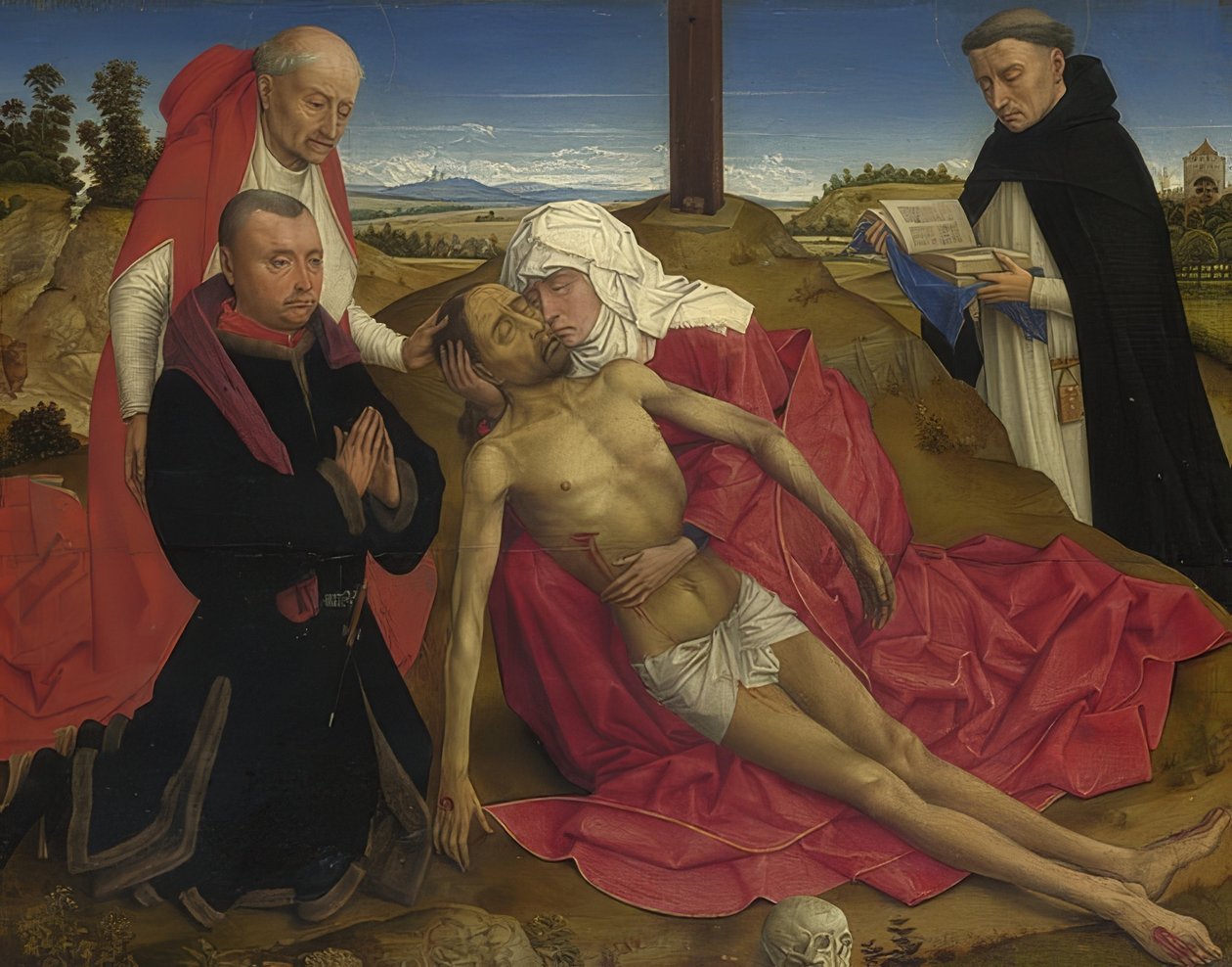 Pietà. Troligen omkring 1465 av Rogier van der Weyden