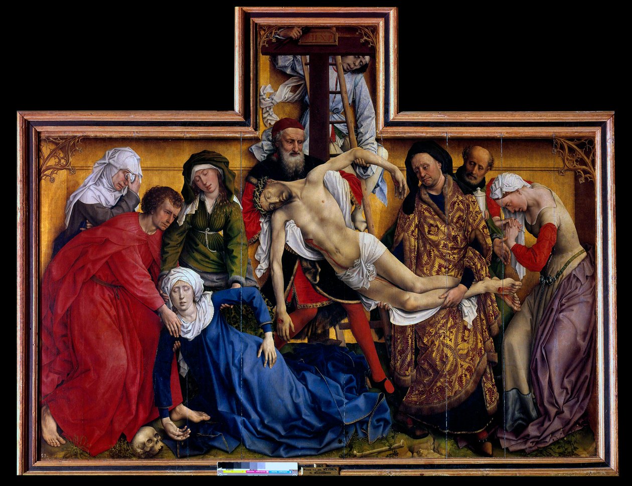 Pieta . Avsättningen eller nedstigningen från korset av Rogier van der Weyden