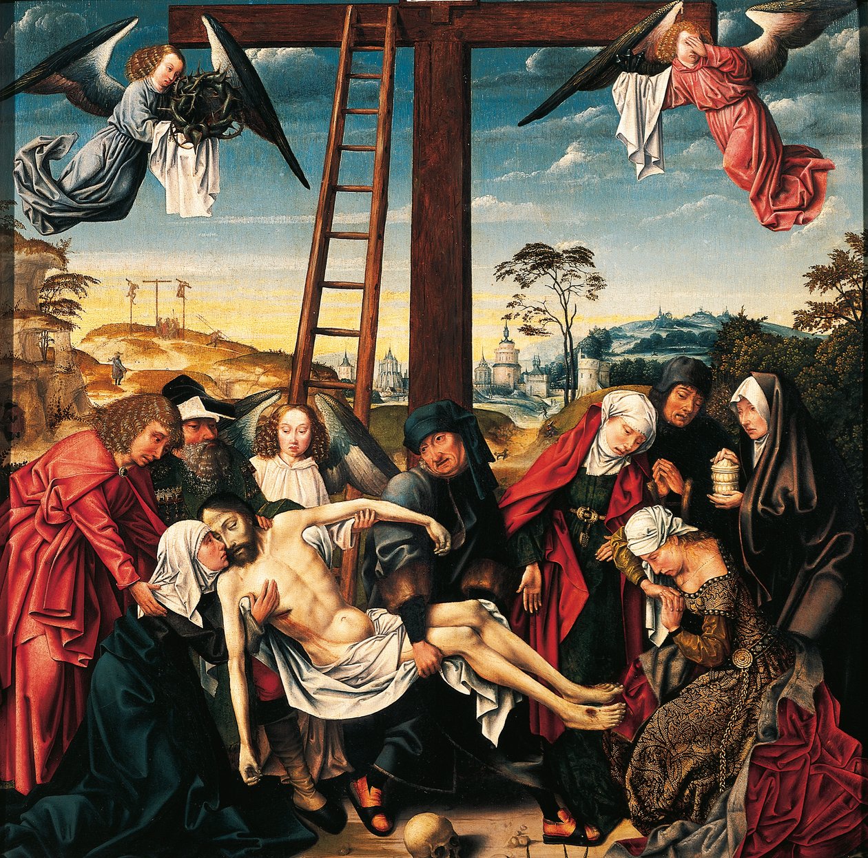 Pieta, av Rogier van der Weyden (1399-1464) av Rogier van der Weyden